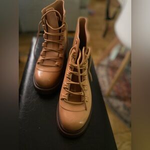 Melissa Cosmo Women's Lace Up Boots - Tan and Brown